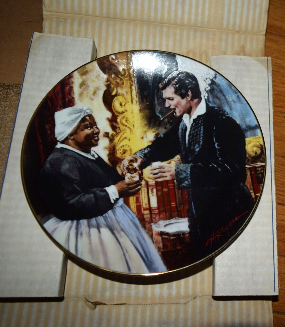 8" NIB 1990 Rhett A Toast to Bonnie Blue Gone With The Wind Porcelain Plate